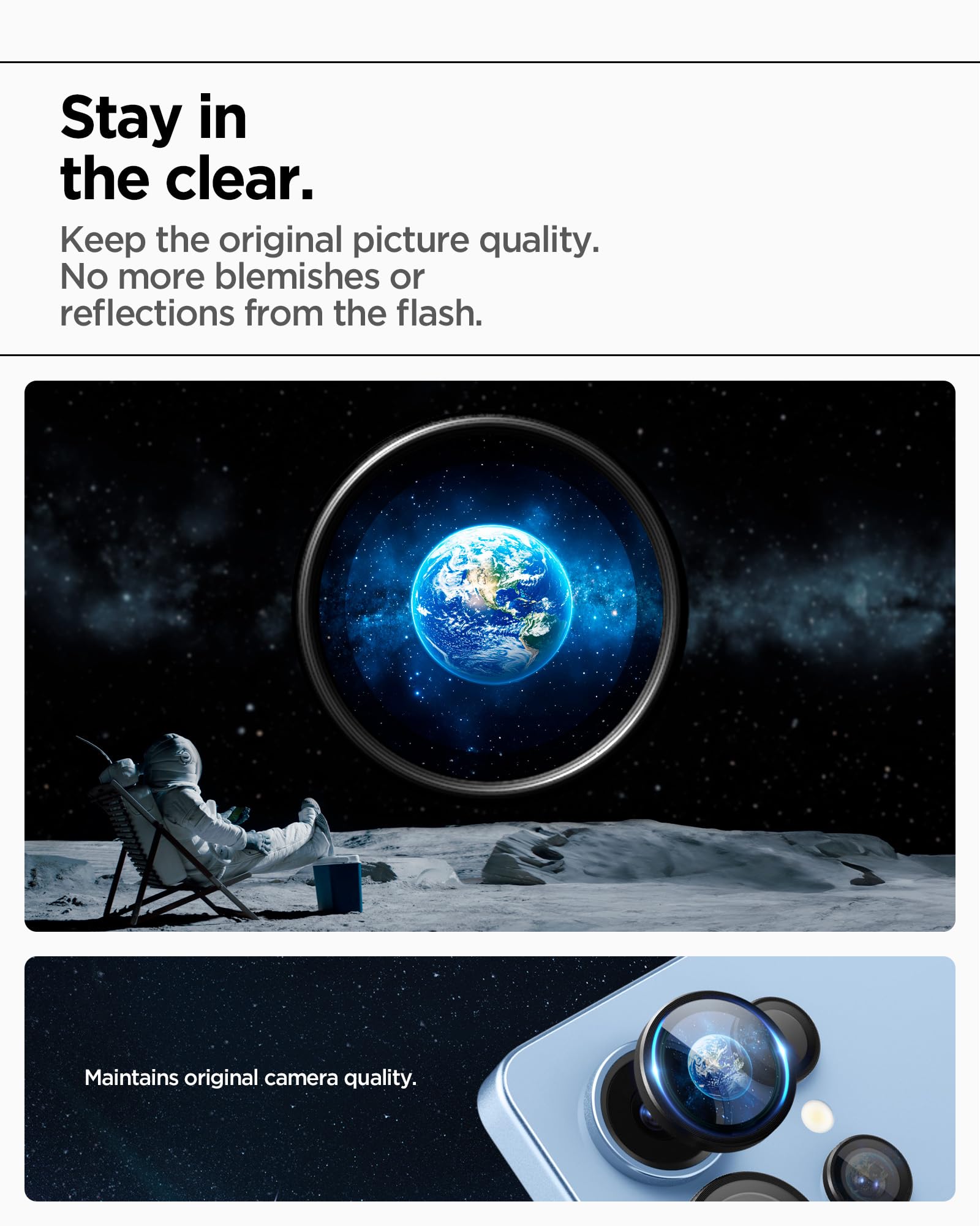 Spigen Galaxy S25 Ultra Lens Protector - Glas.tR EZ Fit Optik Pro (2 Pack) - Black - AGL09081 - image 5