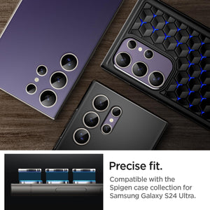 Spigen Galaxy S24 Ultra Lens Protector – Optik Pro EZ Fit (2 Pack) – Titanium Violet – product image 6