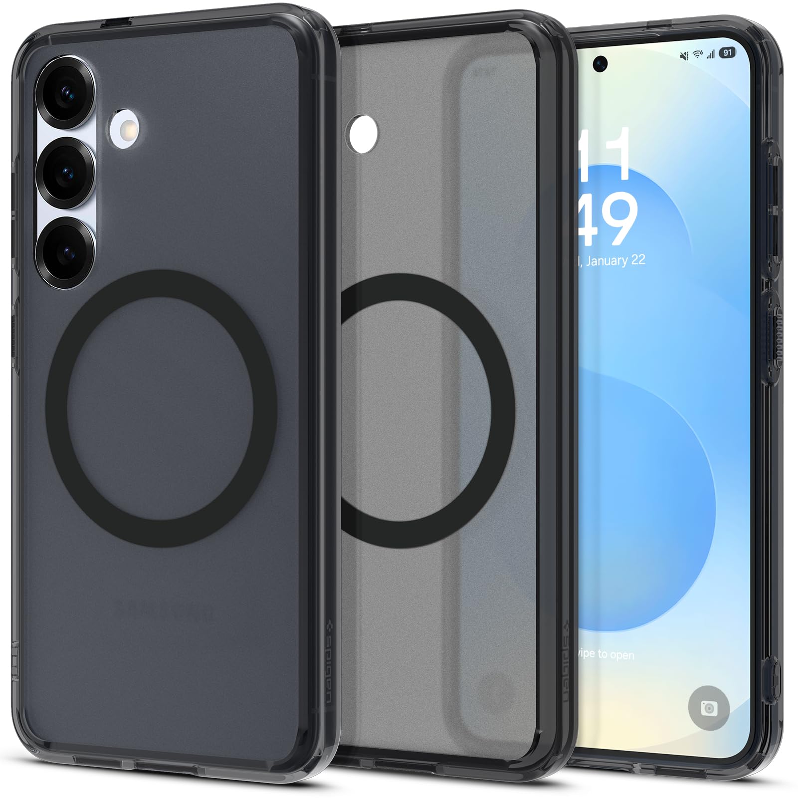Spigen Galaxy S25 Case - Ultra Hybrid MagFit - Frost Black