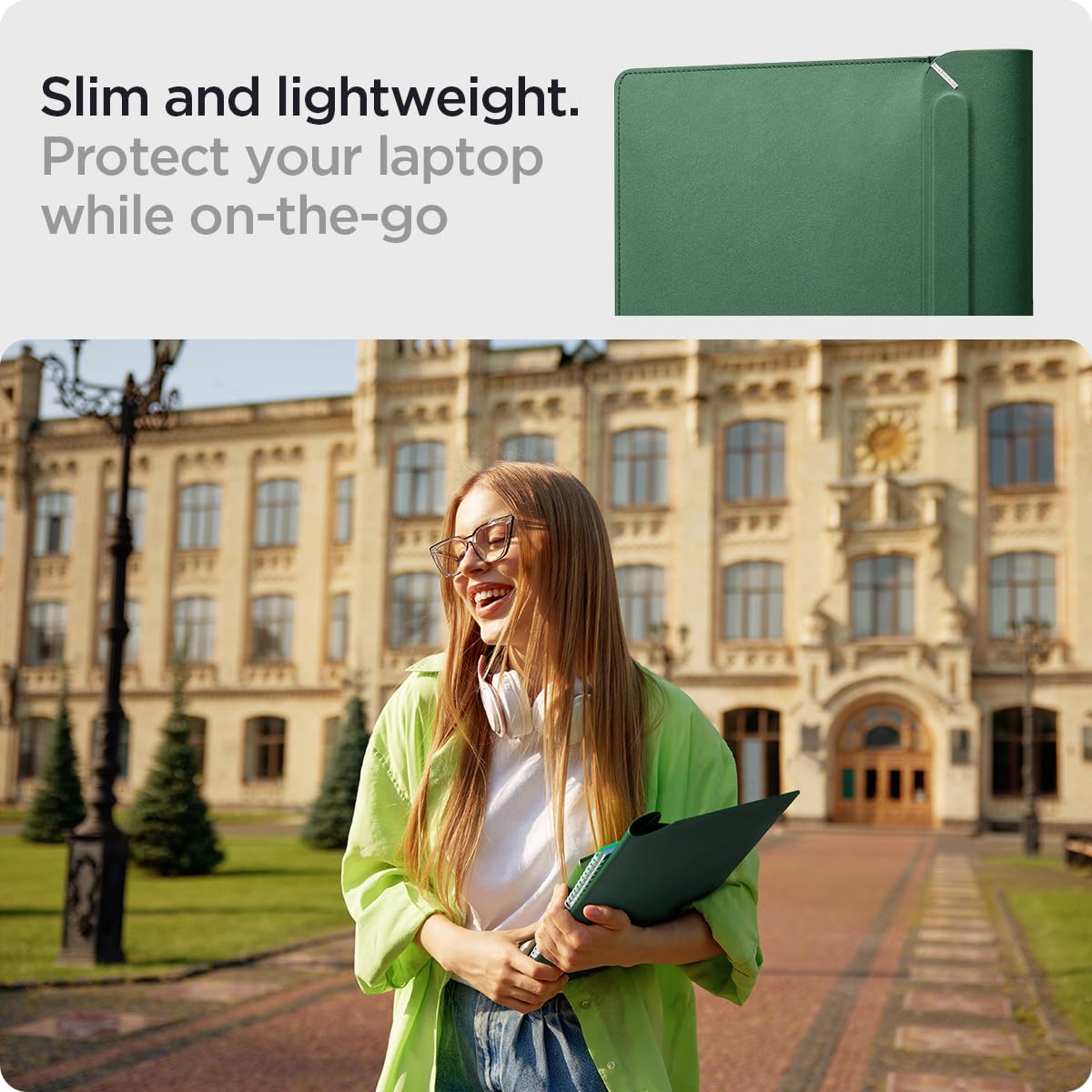 Spigen Valentinus 16-Inch Laptop Sleeve - Jeju Green - image 2