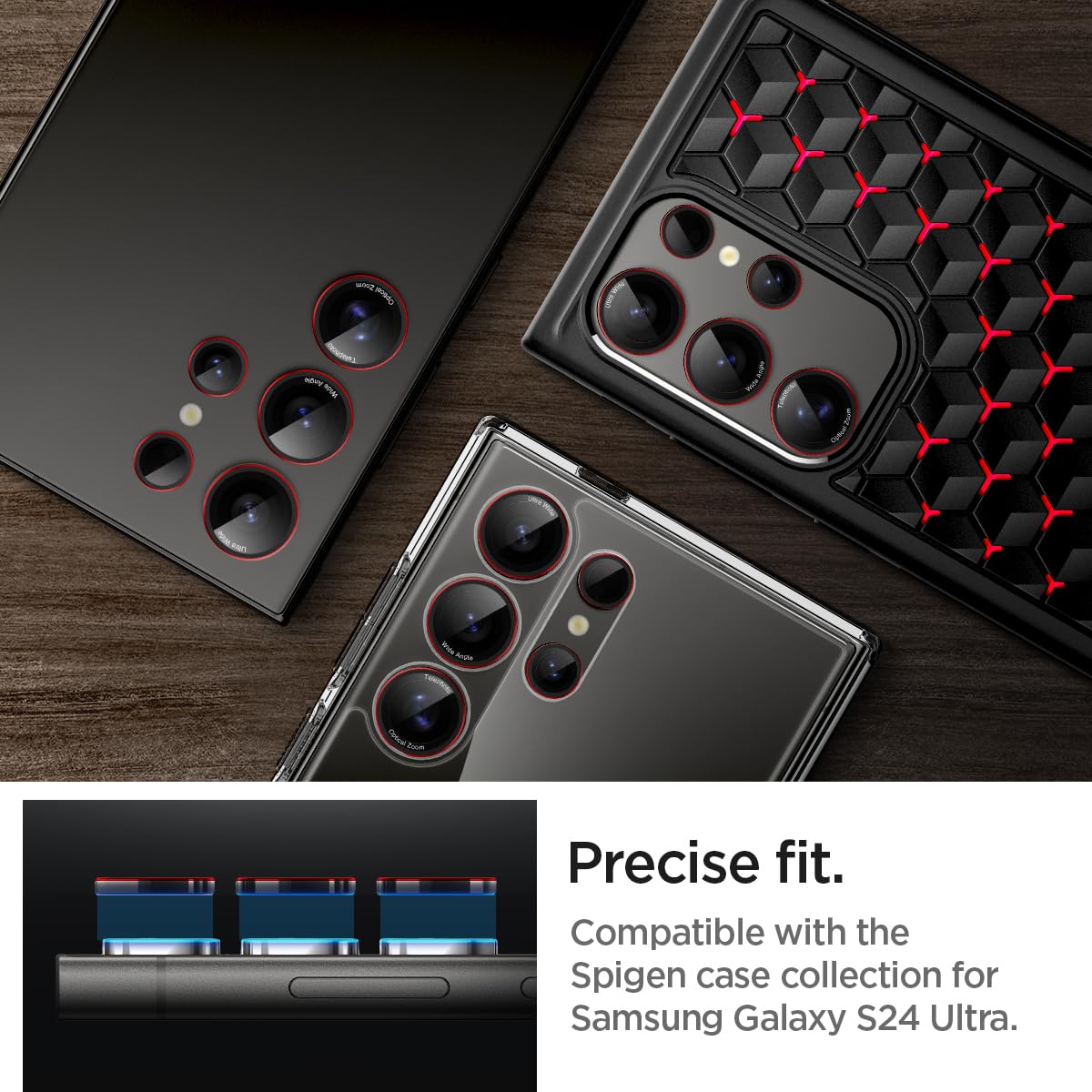 Spigen Galaxy S24 Ultra Lens Protector – Optik Pro EZ Fit (2 Pack) – L-Series – product image 5