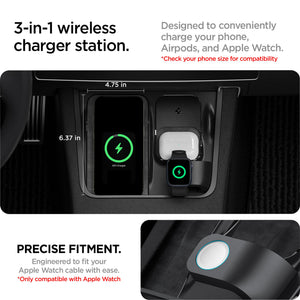 Spigen Tesla Model Y/3 3-in-1 Wireless Charging Hub Mount Black view 8