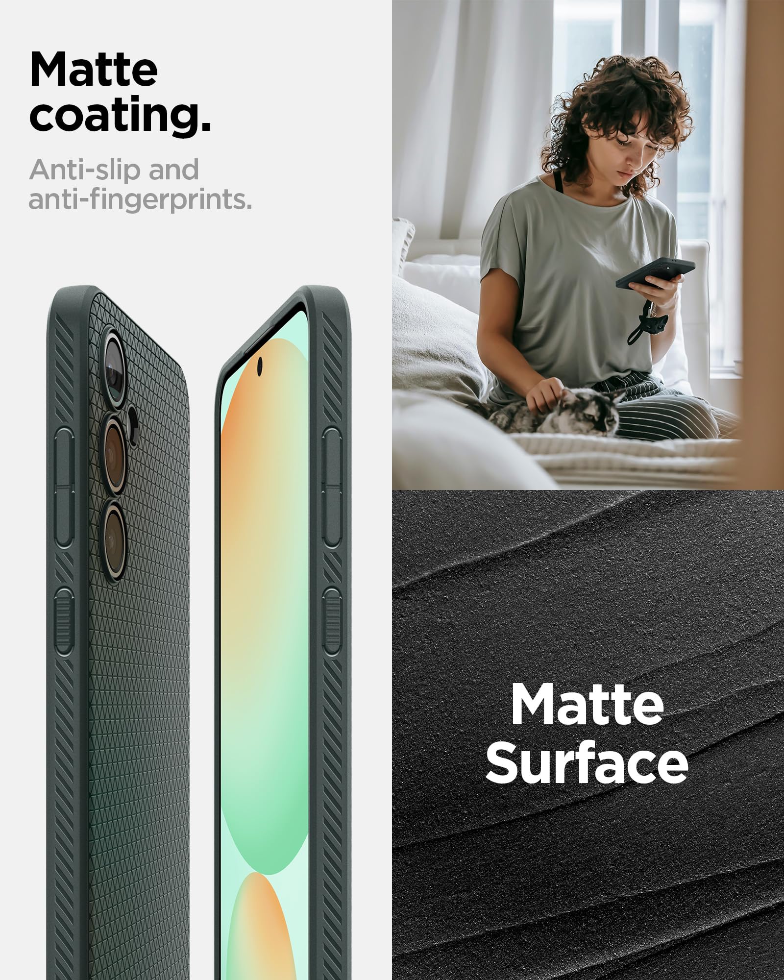 Spigen Galaxy S24 FE Case - Liquid Air - Abyss Green – image 5
