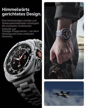 Spigen Galaxy Watch Ultra 2 47mm Bezel Case - Bezel Tune Pro - Silver - image 5