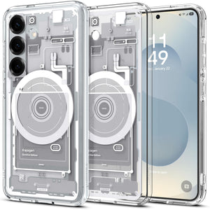 Spigen Galaxy S25 Case - Ultra Hybrid MagFit - Zero One White