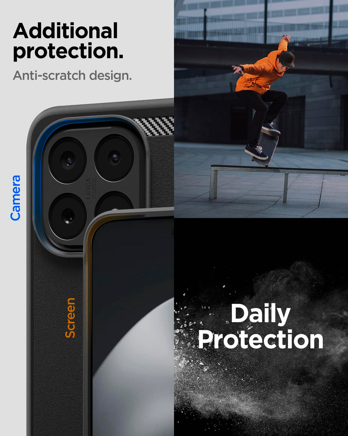 Spigen Xiaomi 15T Case – Rugged Armor raised camera and screen edge protection