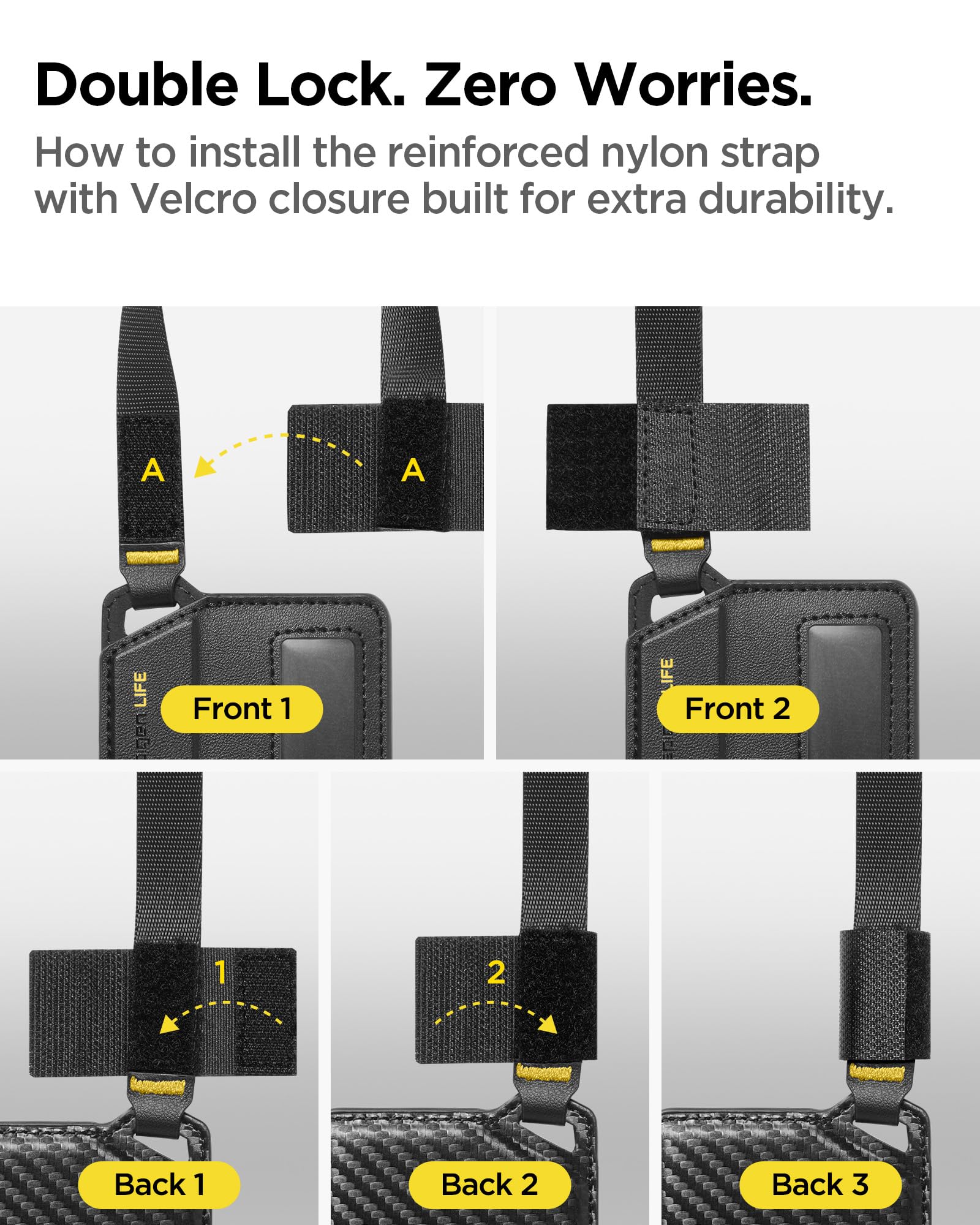 Spigen Life LF510 Magnetic Luggage Tag - Black - 2 Pack - image 6
