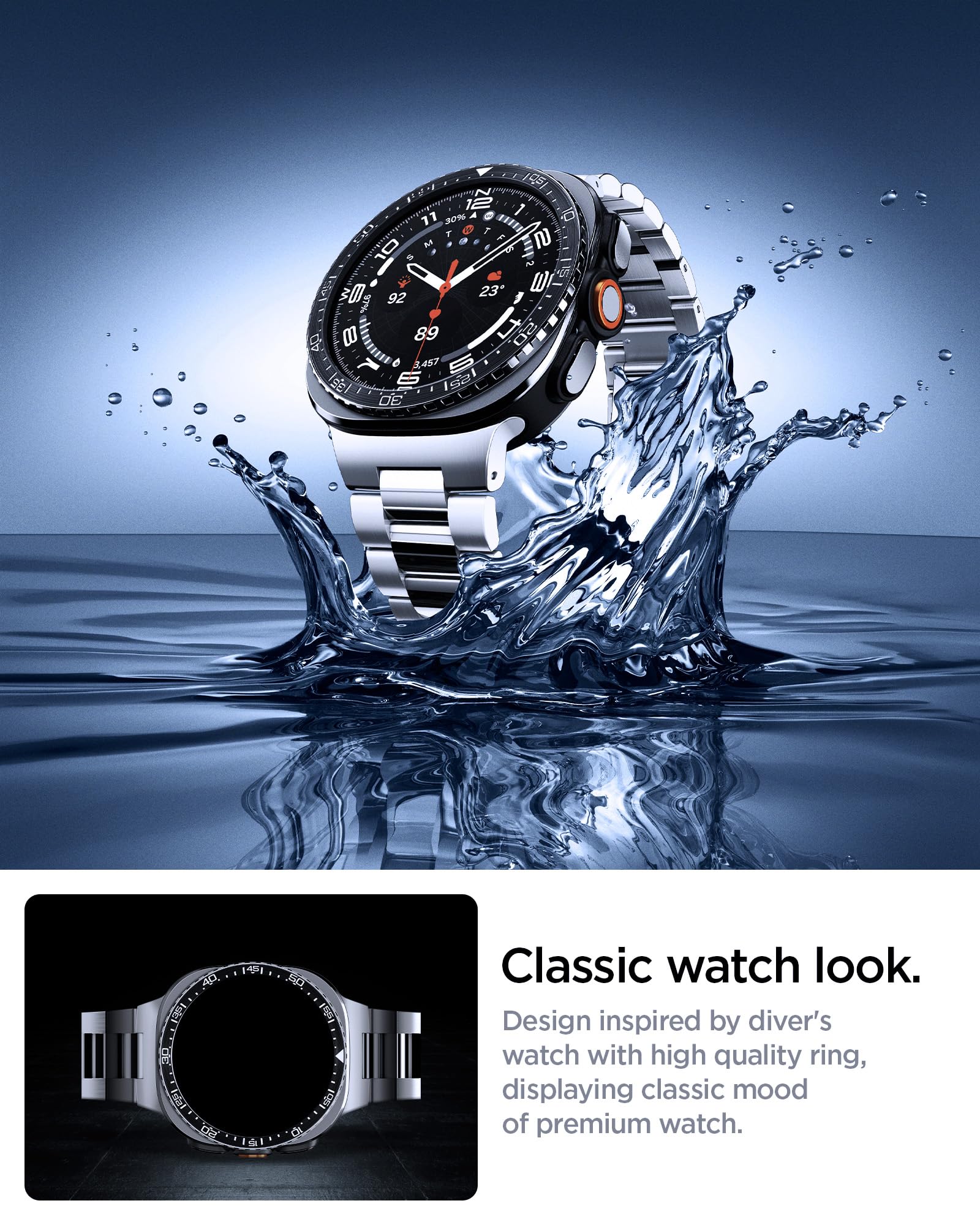 Spigen Galaxy Watch Ultra 2 47mm Bezel Ring - Bezel Tune - Black - image 6