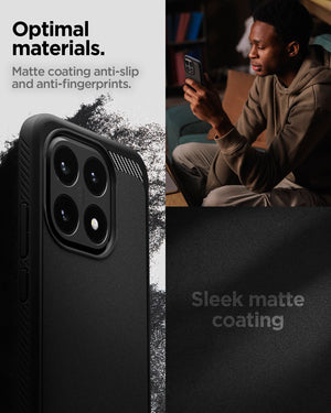 Spigen Xiaomi 15T Case – Rugged Armor matte anti-slip grip and fingerprint-resistant finish