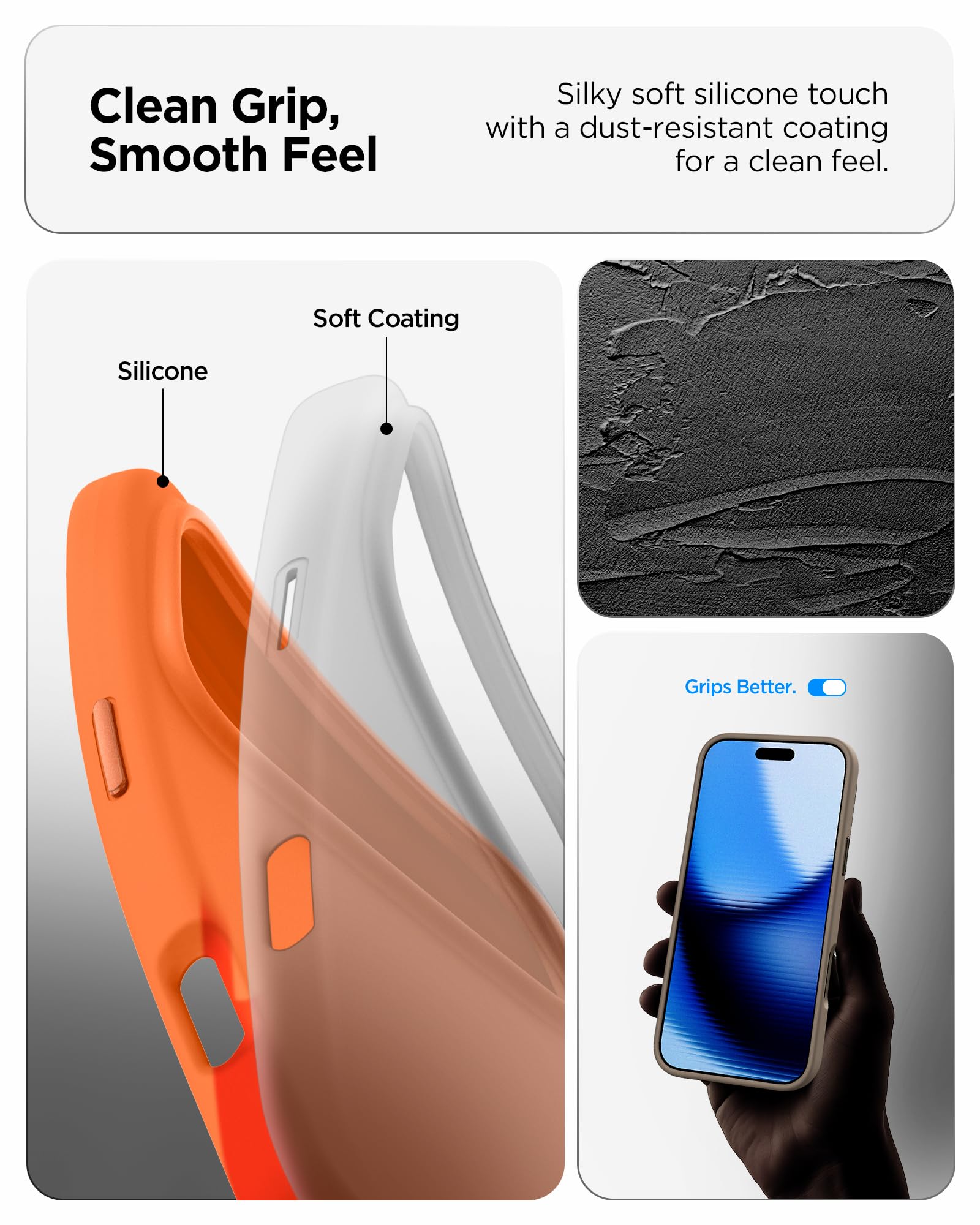 Spigen iPhone 17 Pro Case – Silicone Fit (MagFit) - Cosmic Orange - image 3