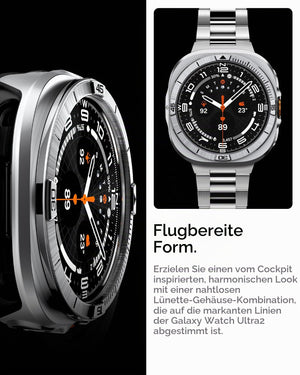 Spigen Galaxy Watch Ultra 2 47mm Bezel Case - Bezel Tune Pro - Silver - image 3
