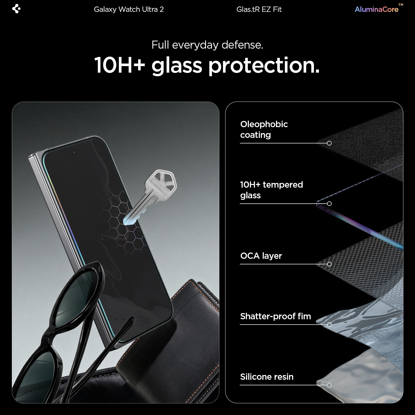 Spigen Pixel 11 Pro Fold Screen Protector – GLAS.tR EZ Fit Pro (2 Pack) - Clear - image 8