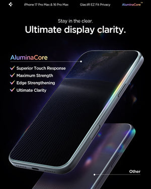 Spigen iPhone 16 Pro Max / 16 Pro Screen Protector GLAS.tR EZ Fit | Privacy view 11