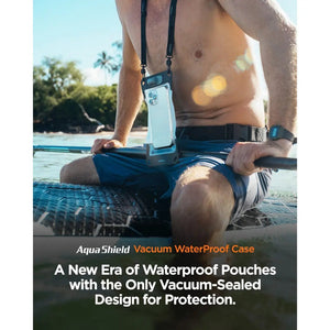 Spigen Universal Waterproof Phone Pouch – Aqua Shield A602 — Charcoal Gray, fit, construction or use view 2
