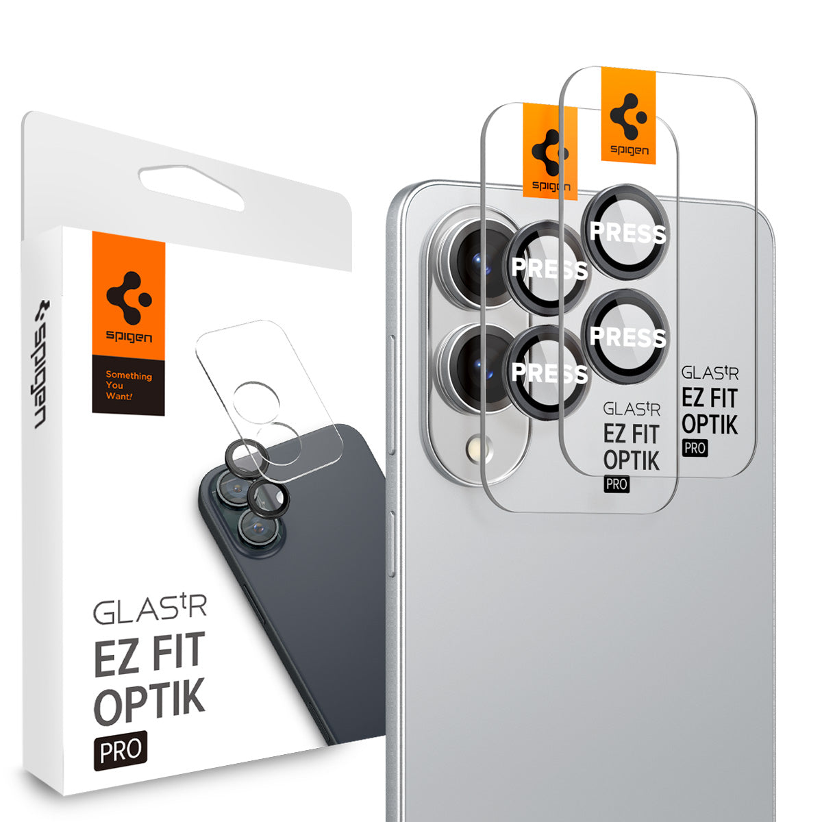 Spigen Samsung Galaxy S25 Edge Lens Protector Optik Pro EZ Fit [2 Pack]