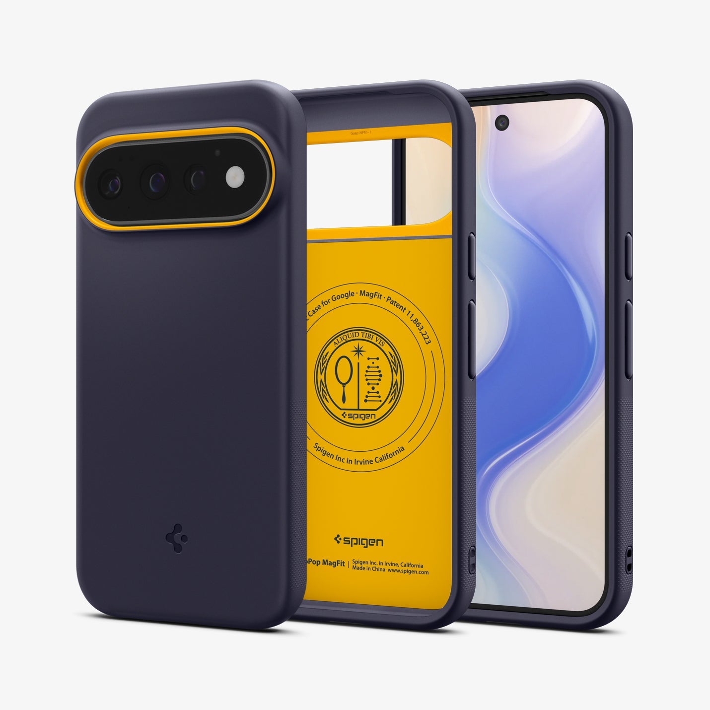 Spigen Nano Pop MagFit Case for Pixel 11 Pro - Blueberry Navy - image 4