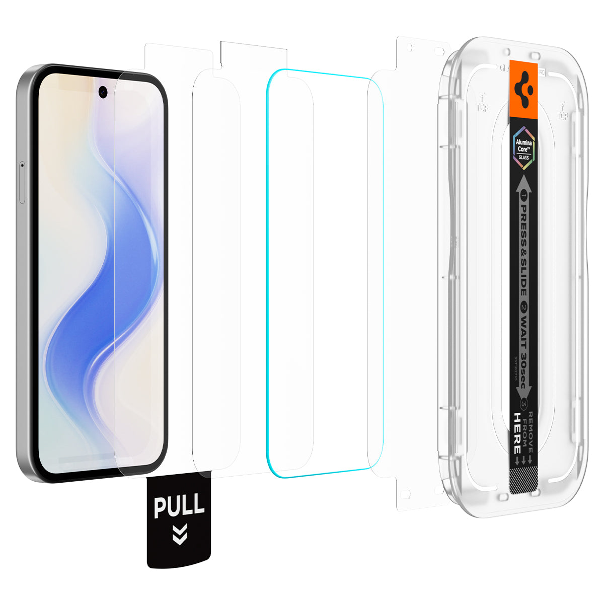 Spigen Pixel 10a Screen Protector GLAS.tR EZ Fit Pro (2P) view 3