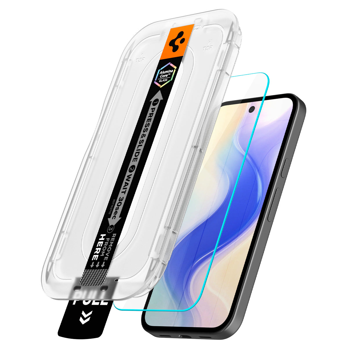 Spigen Pixel 10a Screen Protector GLAS.tR EZ Fit Pro (2P) view 6