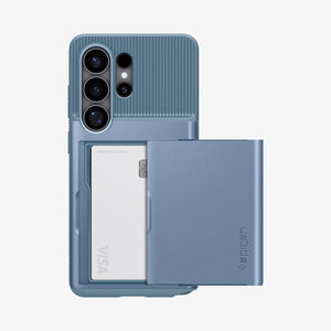 Spigen Galaxy S26 Ultra Slim Armor CS Light Blue case with card compartment