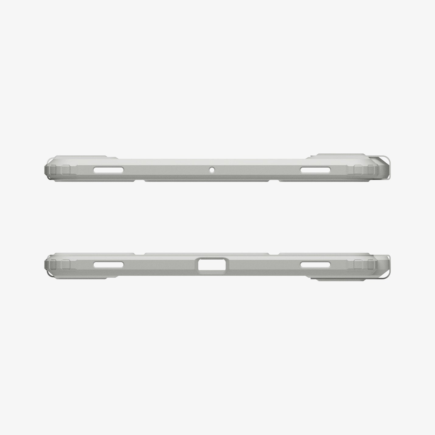 Galaxy Tab S11 Ultra Hybrid Pro gray case with precise port and speaker cutouts