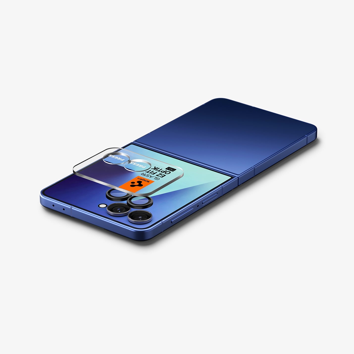 Spigen Galaxy Z Flip 8 Camera Lens Protector Optik Pro EZ Fit - Black - image 2