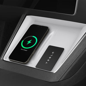 Spigen ACP10032 TO261JH wireless charging pad cover for Tesla Model Y Juniper in White