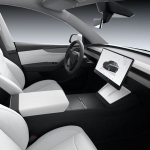 White Spigen TO261JH Tesla Model Y Juniper charging pad cover feature view 11