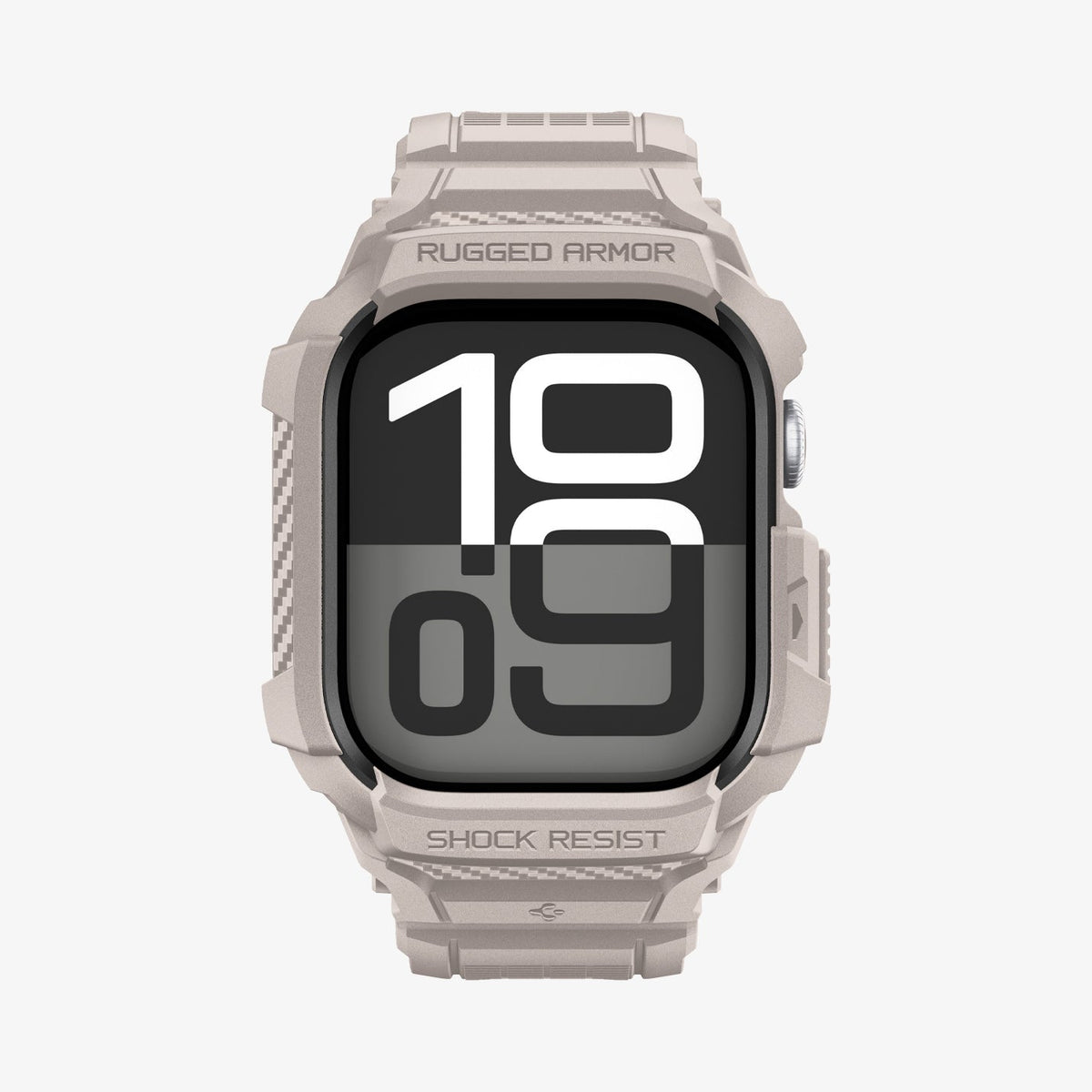 Spigen Apple Watch Series 11 and 10 46mm Rugged Armor Pro 2 in Dune Beige – front