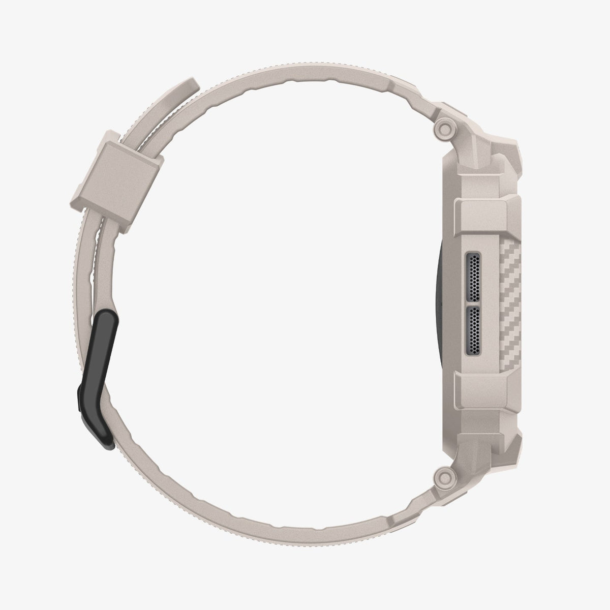 Spigen Apple Watch Series 11 and 10 46mm Rugged Armor Pro 2 in Dune Beige – side