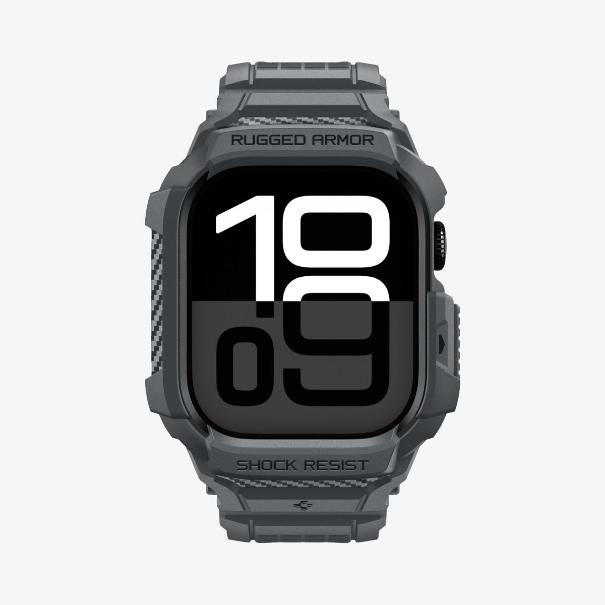 Spigen Apple Watch Series 11 and 10 46mm Rugged Armor Pro 2 in Dark Gray – front