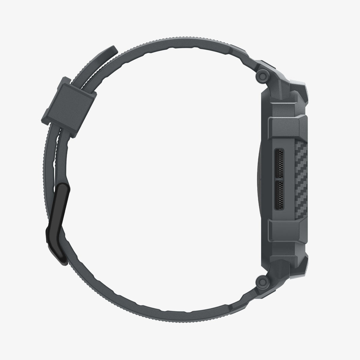 Spigen Apple Watch Series 11 and 10 46mm Rugged Armor Pro 2 in Dark Gray – side