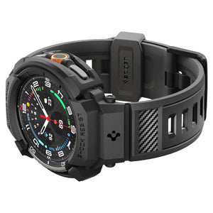 Spigen Galaxy Watch 8 Classic (46mm) Case + Case Rugged Armor Pro view 8
