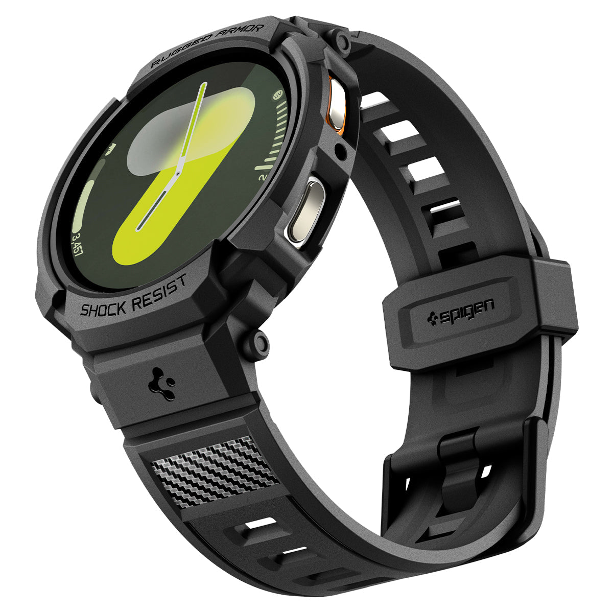 Spigen Galaxy Watch 8 (44mm) Case + Case Rugged Armor Pro view 8