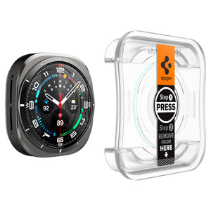Spigen Galaxy Watch Ultra 47mm (2025/2024) Screen Protector GLAS.tR EZ Fit (2 Pack) view 3