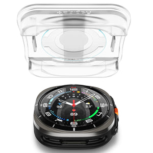 Spigen Galaxy Watch Ultra 47mm (2025/2024) Screen Protector GLAS.tR EZ Fit (2 Pack) view 4
