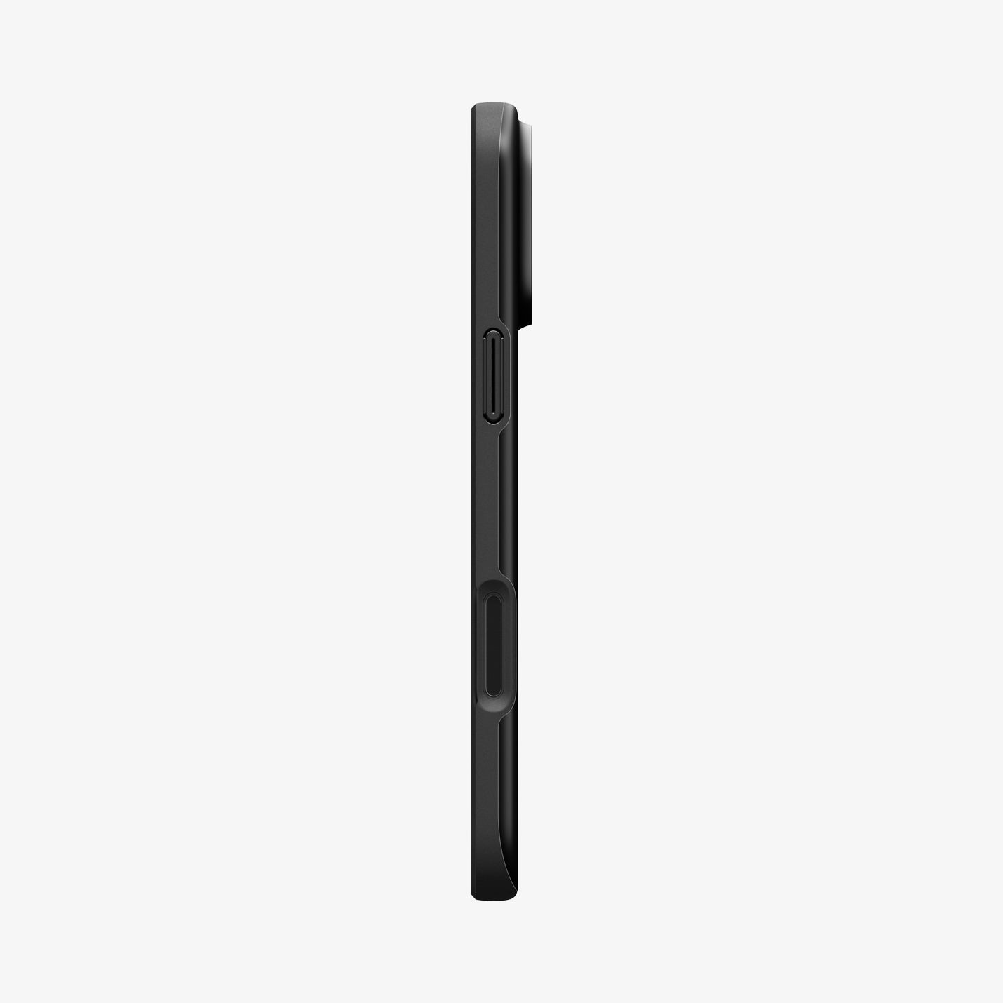 Spigen iPhone 17 Pro Case – Thin Fit (MagFit) - Black - side button profile