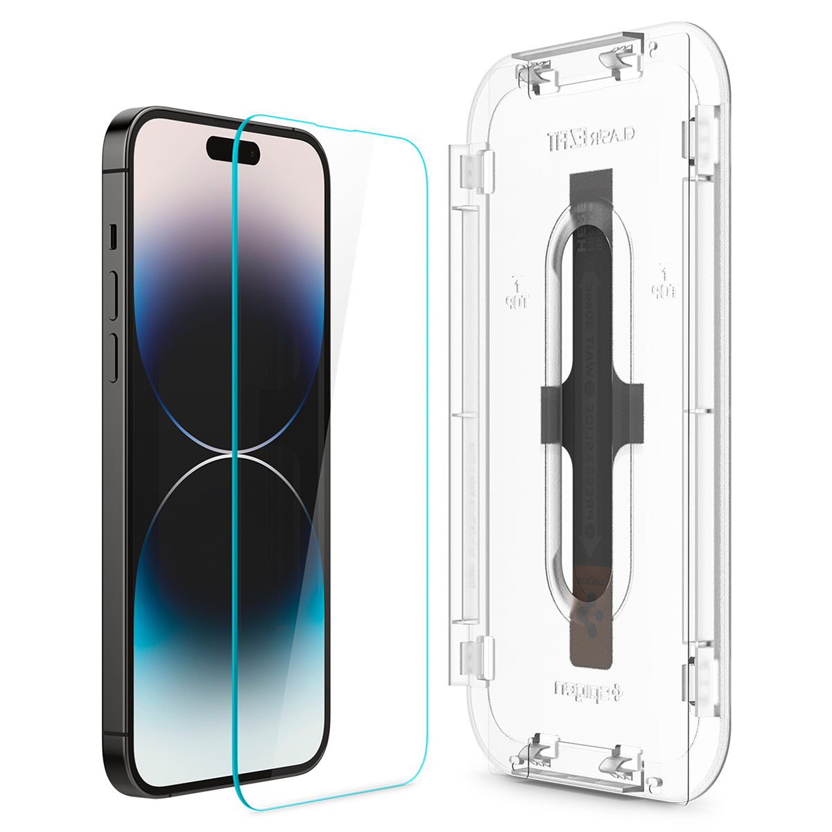 Spigen iPhone 14 Pro Max / 14 Pro Screen Protector GLAS.tR EZ Fit | Sensor Protected view 3