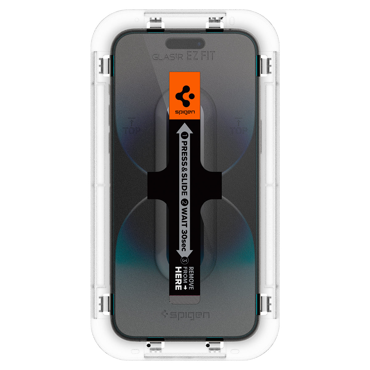Spigen iPhone 14 Pro Max / 14 Pro Screen Protector GLAS.tR EZ Fit | Sensor Protected view 5
