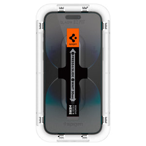 Spigen iPhone 14 Pro Max / 14 Pro Screen Protector GLAS.tR EZ Fit | Sensor Protected view 5