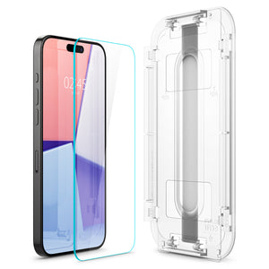 Spigen iPhone 15 Pro Max / 15 Pro / 15 Plus / 15 Screen Protector GLAS.tR EZ Fit | Sensor Protected (2 Pack) view 4