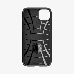 ACS04813 - iPhone 14 Pro Max Case Liquid Air in matte black showing the back