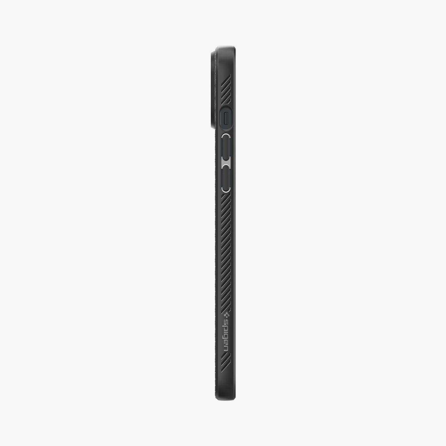ACS04813 - iPhone 14 Pro Max Case Liquid Air in matte black showing the back