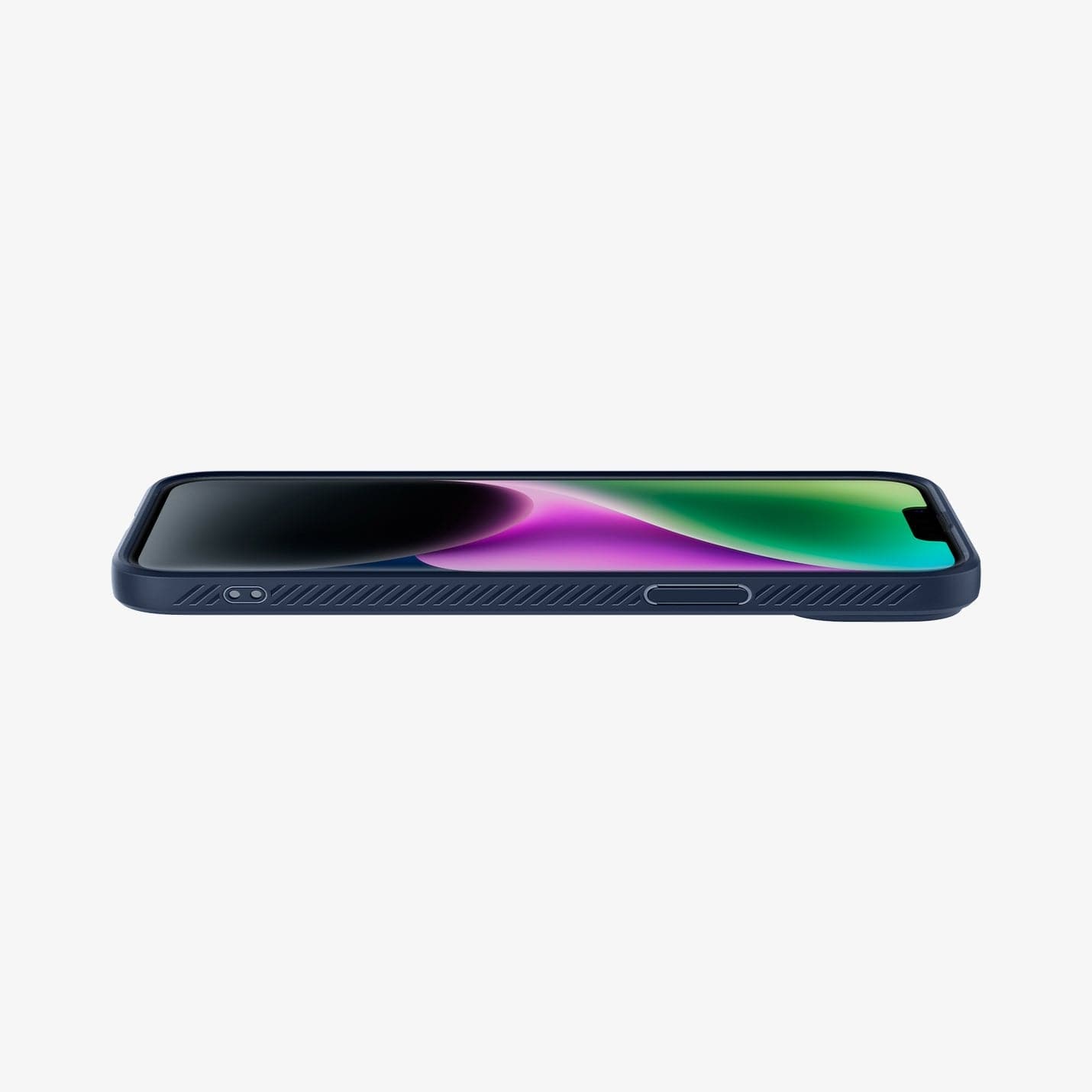 ACS04813 - iPhone 14 Pro Max Case Liquid Air in matte black showing the back
