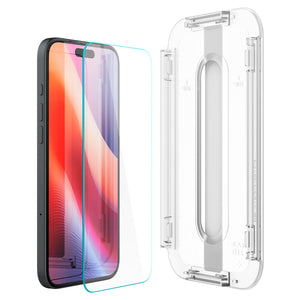 Spigen iPhone 16 Plus / iPhone 16 Screen Protector GLAS.tR EZ Fit (2 Pack) view 3