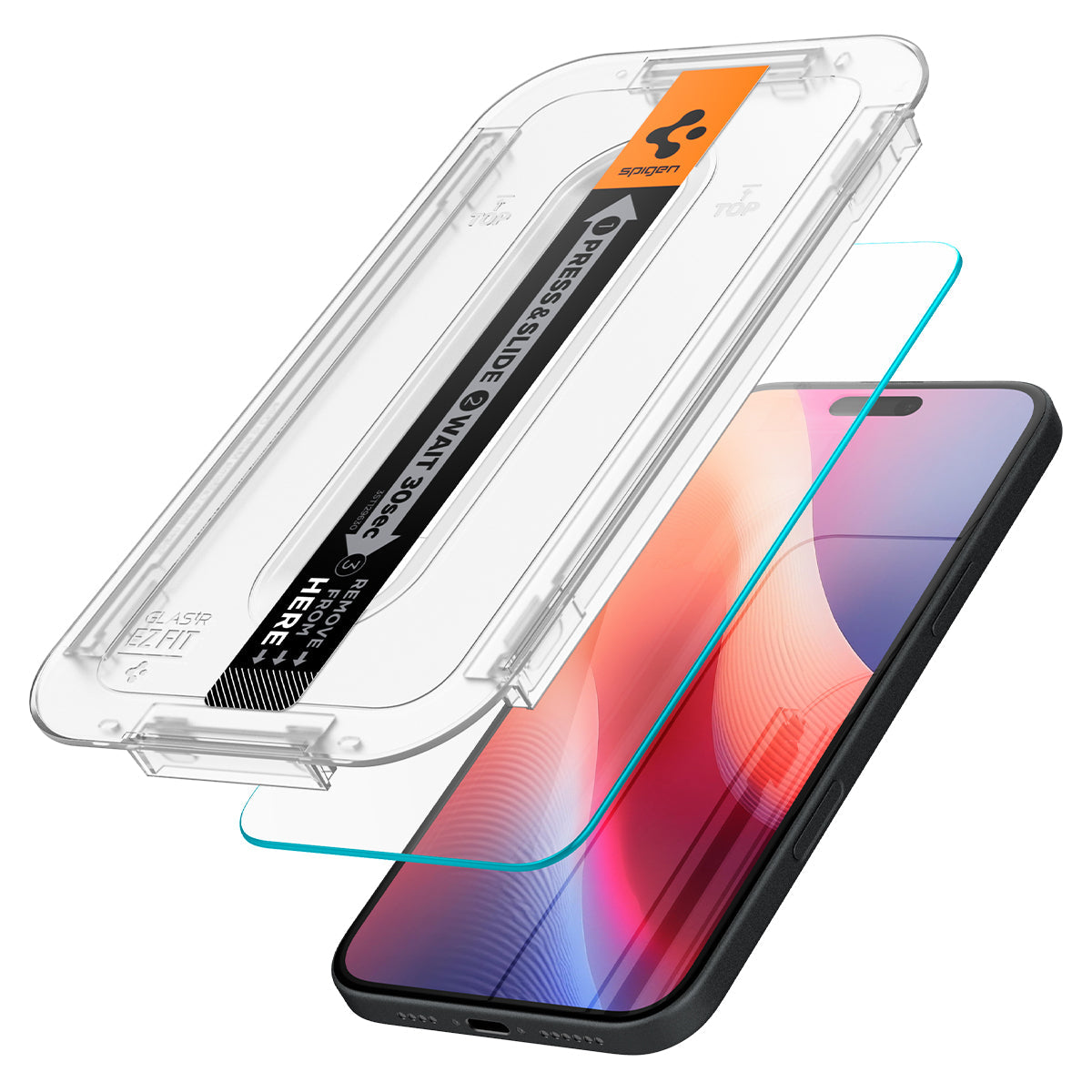 Spigen iPhone 16 Plus / iPhone 16 Screen Protector GLAS.tR EZ Fit (2 Pack) view 16