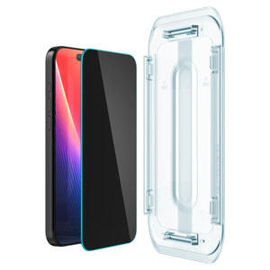 Spigen iPhone 17 Pro Max Screen Protector GLAS.tR EZ Fit (2 Pack) | Privacy view 4