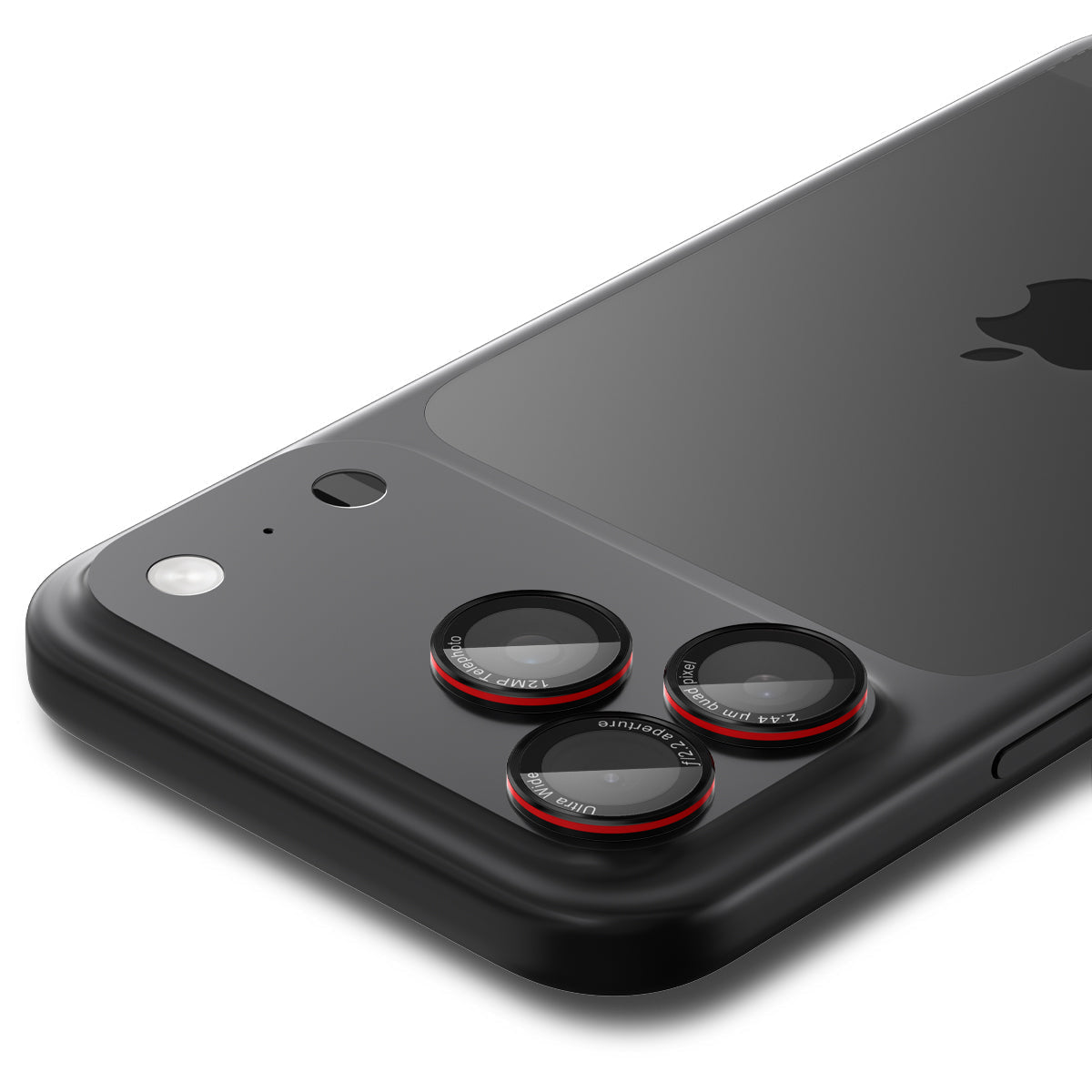 Spigen iPhone 17 Pro Max / 17 Pro Lens Protector – Optik Pro EZ Fit - L-Series - L-Series protector close-up