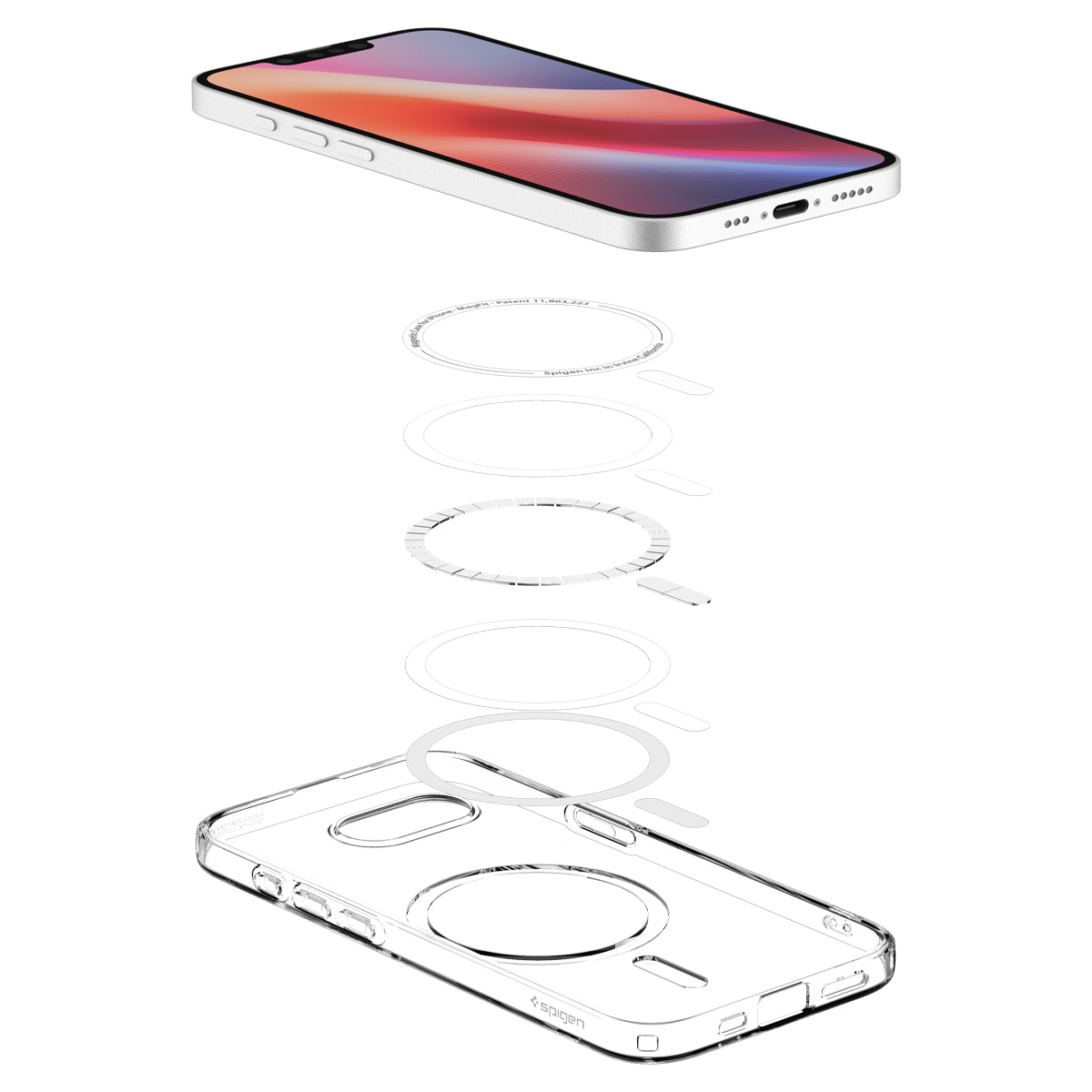 Spigen iPhone 17e / 16e Case Liquid Crystal MagFit view 8