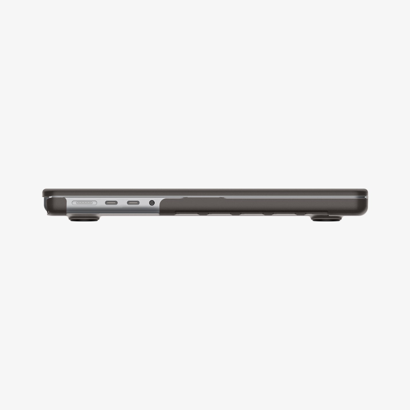 Spigen MacBook Pro 14-inch Air Skin in Frost Black showing side