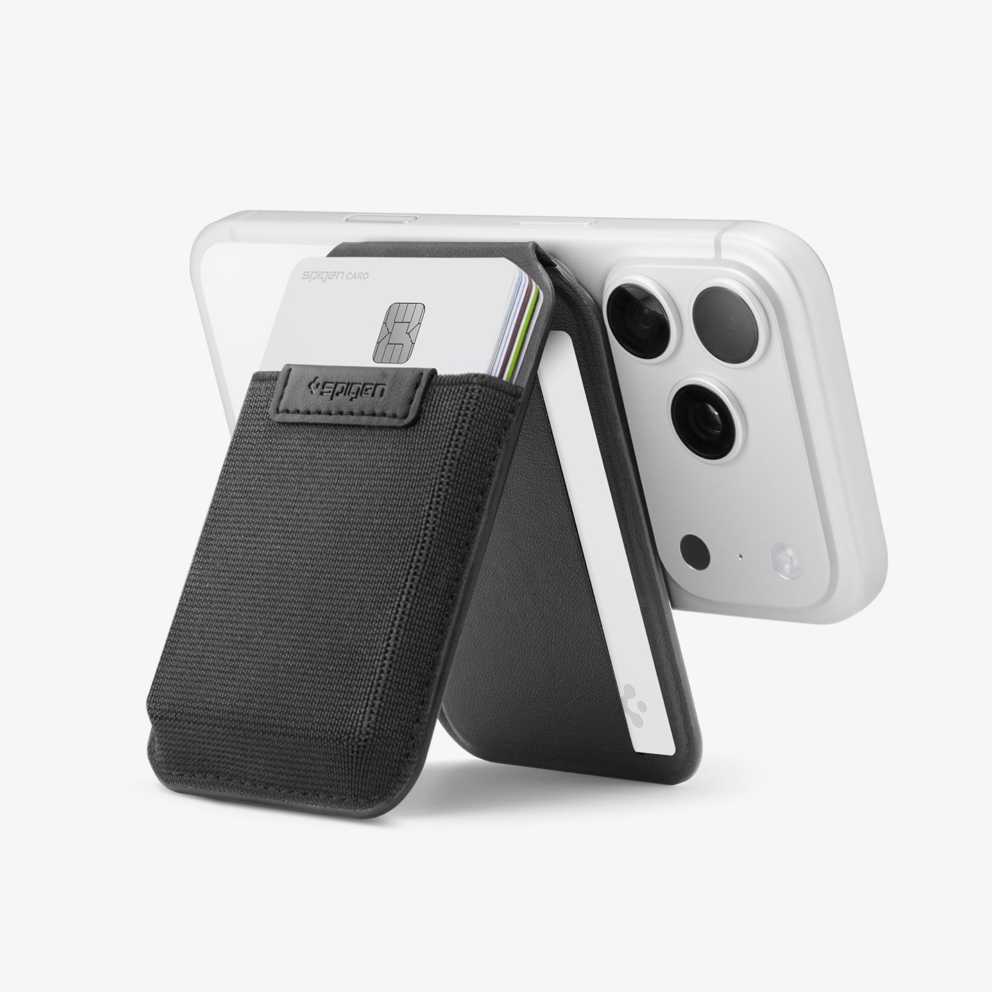 Spigen Slim Fold MagFit wallet supporting landscape viewing
